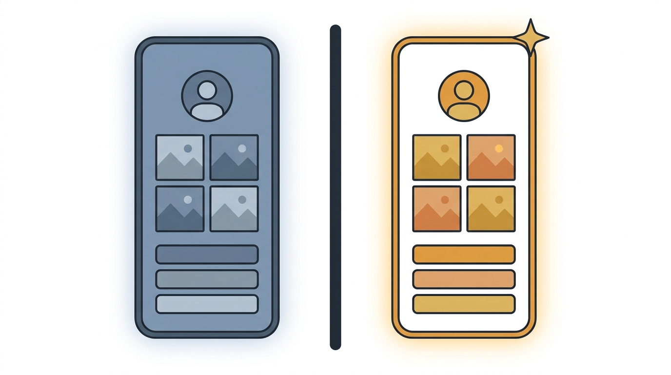 Deux smartphones côte